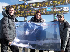 From left: Neil Betty, Louise Goodyer and Jason Wilford